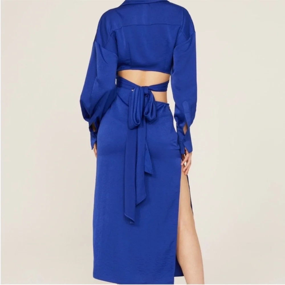 Ronny Kobo Collection Royal Blue Rebel Cutout Dress - Picture 5 of 10